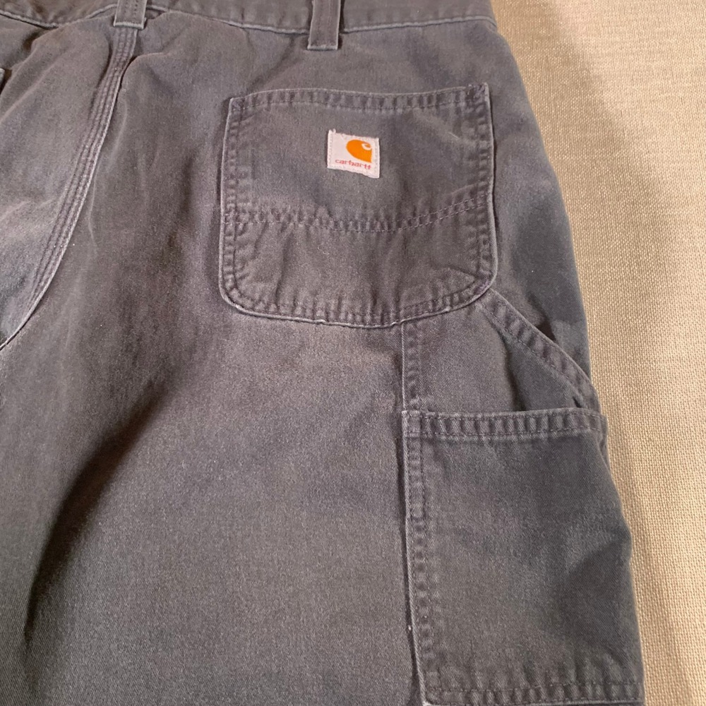 Carhartt B324 BLK Relaxed Fit Work Pants Men 36x29 Black Canvas Durable Workwear - Picture 9 of 12